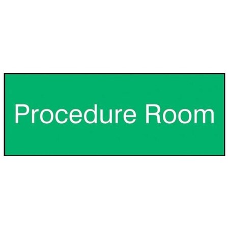 Accuform 8 in W x 3 in H, Engraved Plastic PSG914GN